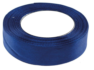 Wst��ka satynowa  rozmiar: 38mm x 32 m kolor:granatowy