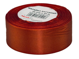 Wst��ka satynowa  rozmiar: 38mm x 32 m kolor: miedziany