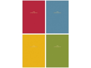 Brulion A5 linia 80k kremowy papier, "Colour mood 2" [opakowanie=4szt]