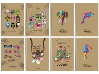 Ko�obrulion A5 kratka 96k kremowy papier, "Closer"