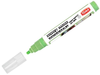 Markery kredowe cieralne na sucho, kocwka okrga 4, 5mm, 8g tuszu pastel zielony Pudeko [opakowanie=10szt]