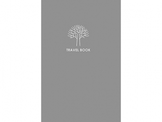 Brulion A6 bez zadruku 80K kremowy papier, "Travel book" [opakowanie=4szt]