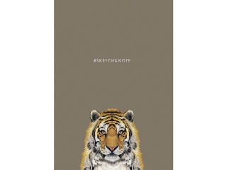 Notes Sketchxnote, A5 BZ 64K kremowy papier 120g, ok�adka integralna 450g [opakowanie=4szt]