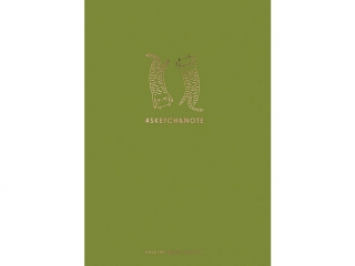 Notes Sketchxnote, A5 BZ 64K kremowy papier 120g, ok�adka integralna 450g [opakowanie=4szt]
