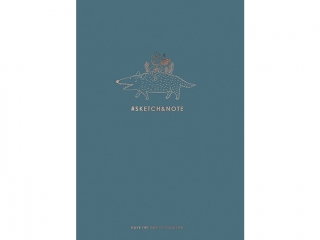 Notes Sketchxnote, A5 BZ 64K kremowy papier 120g, ok�adka integralna 450g [opakowanie=4szt]