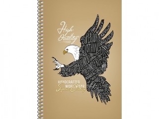 Ko�obrulion A5 kratka 96k kremowy papier, "Birdsong"