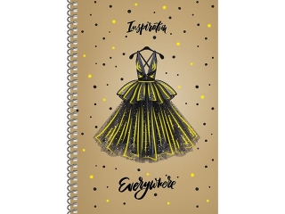 Ko�obrulion A5 kratka 96k kremowy papier, "Mon Amour"