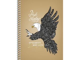 Ko�obrulion B6 kratka 120k kremowy papier, "Never quit"
