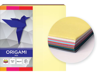 Papier Origami 14x14cm 100 Mix