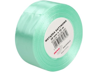 Wstka satynowa  rozmiar: 38mm x 32 m kolor: mitowy