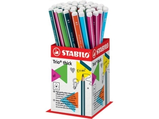 OŁÓWEK STABILO TRIO THICK 2B MIX DISPLAY 48 SZT.