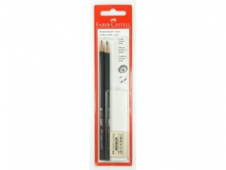 OŁÓWEK 1111/HB 2 SZT. + GUMKA 1 SZT. BLI STER FABER-CASTELL
