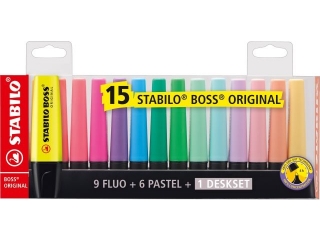 ZAKRELACZ STABILO BOSS ZESTAW 15 KOLORW W ETUI (5)