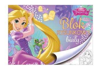 BLOK RYSUNKOWY BIAŁY A4/20k. z pierwszą stroną do kolorowani