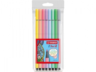 FLAMASTER PEN 68 PASTEL ETUI 8 SZT. (10)