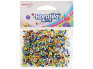 Koraliki akrylowe do nawlekania rozmiar: 35mm waga: 30g kolor: mix