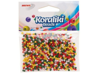 Koraliki akrylowe do nawlekania rozmiar: 35mm waga: 30g kolor: mix