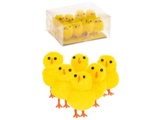 Kurczaczki mini rozmiar: 3cm ilość w opakowaniu: 8 szt kolor: żółty