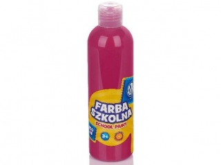 Farba szkolna Astra 250 ml - różowa