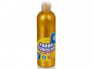 Farba szkolna Astra 250 ml - metaliczna złota