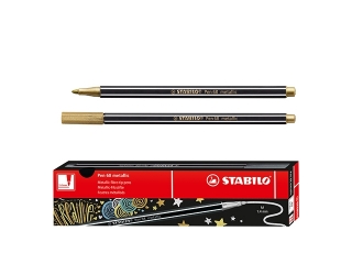 FLAMASTER METALICZNY PEN 68, ZOTY(10) [opakowanie=10szt]