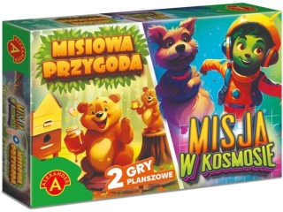 RODZINNA GRA PLANSZOWA - MISIOWA PRZYGODA + MISJA W KOSMOSIE