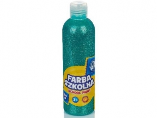 Farba szkolna Astra 250 ml - brokatowa zielona