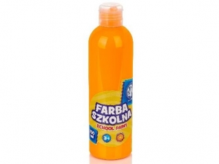Farba szkolna Astra 250 ml - fluorescencyjna pomarańczowa