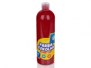 Farba szkolna Astra 500 ml - czerwona ciemna