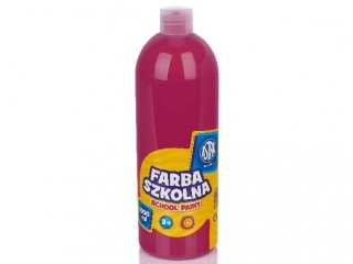 Farba szkolna Astra 1000 ml - różowa