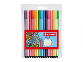 Flamaster STABILO Pen 68 etui z zawieszk 10+5 szt. neon [opakowanie=10szt]