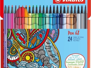 Flamaster STABILO Pen 68 etui kartonowe 24 szt. [opakowanie=6szt]