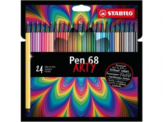 Flamaster STABILO Pen 68 etui kartonowe 24 szt. ARTY [opakowanie=6szt]