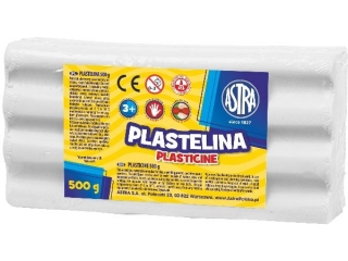 Plastelina Astra 500g biała (9%)