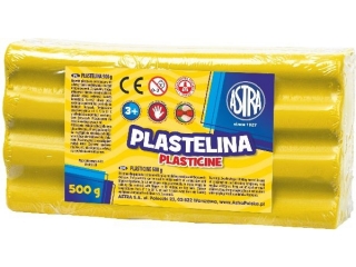 Plastelina Astra 500g żółta