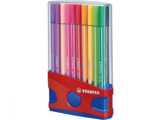 Flamaster STABILO Pen 68 ColorParade czerwony/niebieski 20 szt. [opakowanie=5szt]