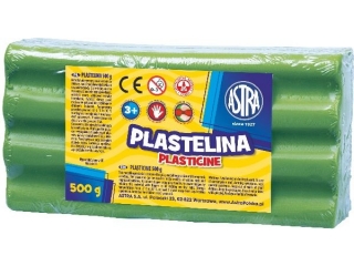 Plastelina Astra 500g zielona jasna