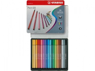 Flamaster STABILO Pen 68 etui metalowe 20 szt. [opakowanie=5szt]