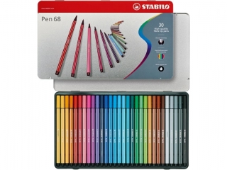 Flamaster STABILO Pen 68 etui metalowe 30 szt.
