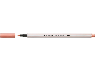 Flamaster STABILO Pen 68 brush apricot [opakowanie=10szt]
