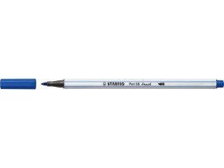 Flamaster STABILO Pen 68 brush ultramaryna [opakowanie=10szt]