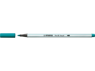 Flamaster STABILO Pen 68 brush turkusowy [opakowanie=10szt]