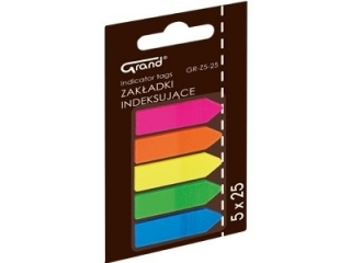 Zakadki indeksujce Grand strzaki GR-Z5-25 [opakowanie=12szt] (sz)