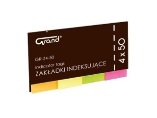 Zakadki indeksujce Grand flagi GR-Z4-50 [opakowanie=12szt] (sz)
