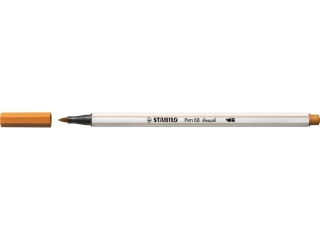 Flamaster STABILO Pen 68 brush beowy [opakowanie=10szt]