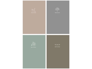 Brulion A5 linia 80k kremowy papier, "Travel book" [opakowanie=4szt]