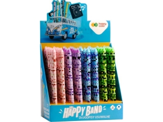 Display - Długopis wymazywalny PIXI, 0.5mm, niebieski, 40 szt., Happy Color
