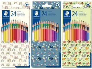 Kredki szecioktne, Pattern Mix, 24 kol, Staedtler [opakowanie=6szt]