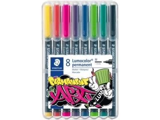 Foliopis Lumocolor ART, wodoodporny, miks 8 szt: 314(1, 6, 9), 317(20, 51, 9), 318(2, 5), Staedtler