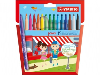 STABILO Power flamastry etui kartonowe 15 szt. 280/15-01